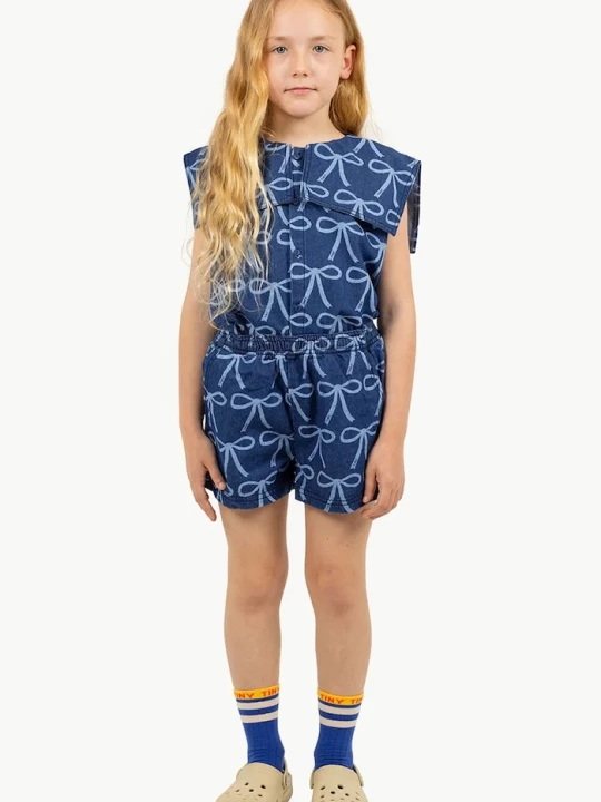 Obrázek produktu Tinycottons Dětské kraťasy Tinycottons BOWS WOVEN SHORT modrá
