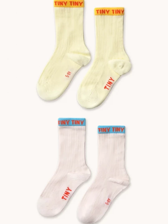 Obrázek produktu Tinycottons Dětské ponožky Tinycottons TINY MEDIUM SOCKS 2-pack žlutá