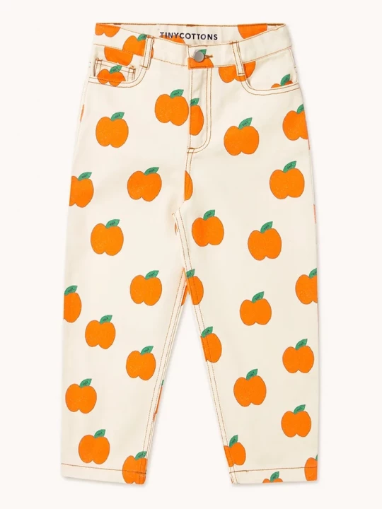 Obrázek produktu Tinycottons Dětské rifle Tinycottons APPLES STRAIGHT JEANS béžová