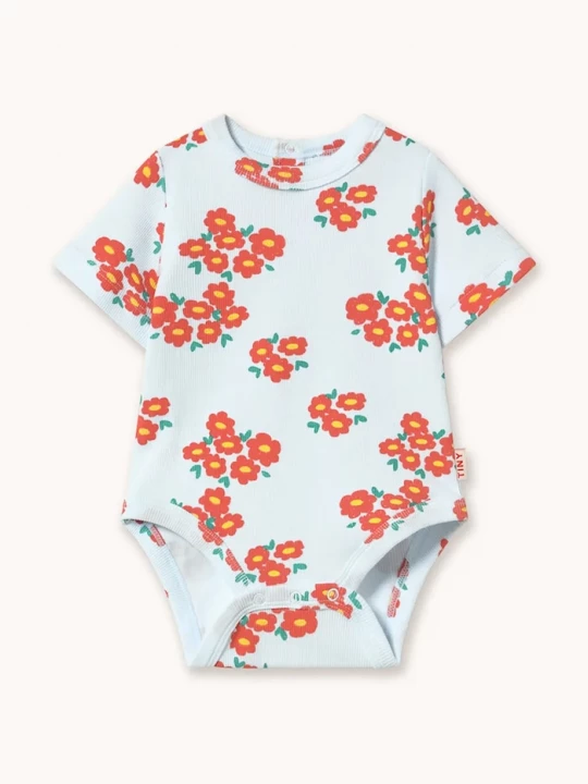 Obrázek produktu Tinycottons Kojenecké body Tinycottons BLOSSOMS RIB BODY