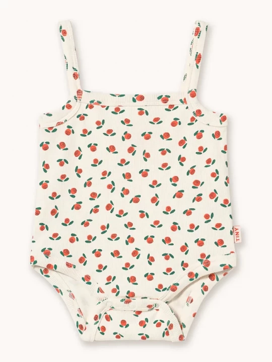 Obrázek produktu Tinycottons Kojenecké body Tinycottons TINY ROSES RIB SLEEVELESS BODY