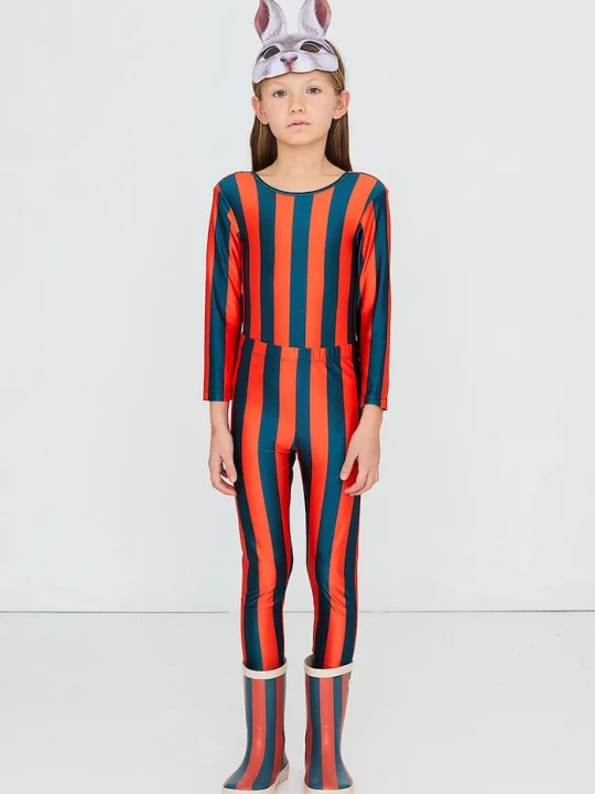 Obrázek produktu Tinycottons legíny dětské RED-BLUE STRIPES SHINY LEGGINGS