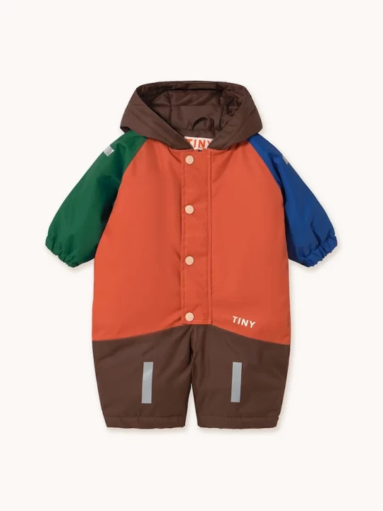 Obrázek produktu Tinycottons Overal Tinycottons COLOR BLOCK SNOW ONE-PIECE hnědá