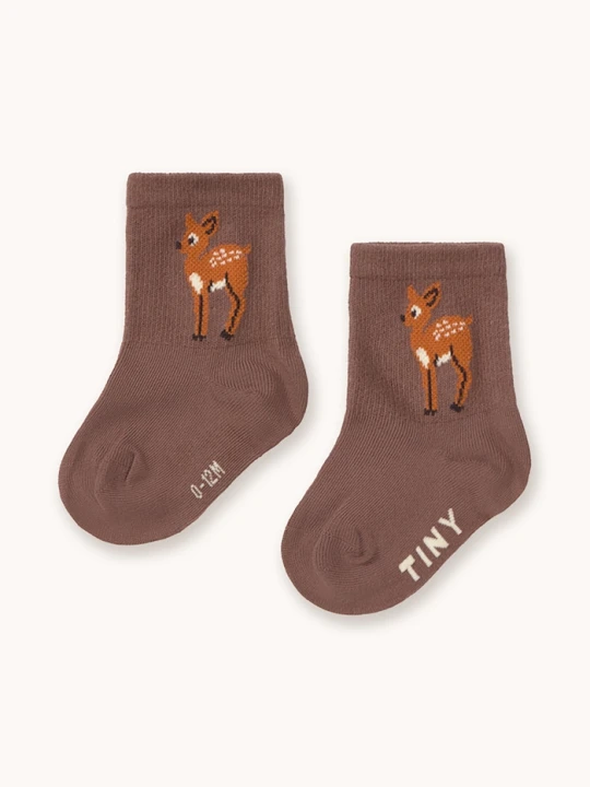 Obrázek produktu Tinycottons ponožky dětské DEER MEDIUM SOCKS hnědá