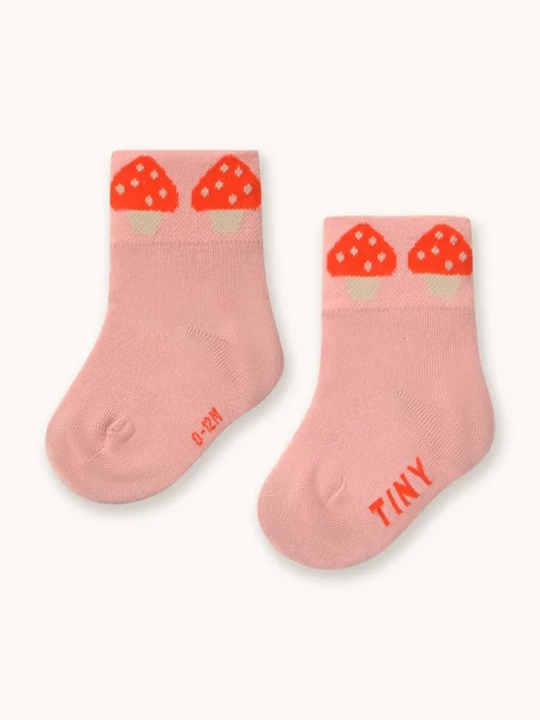 Obrázek produktu Tinycottons ponožky dětské MUSHROOMS QUARTER SOCKS růžová