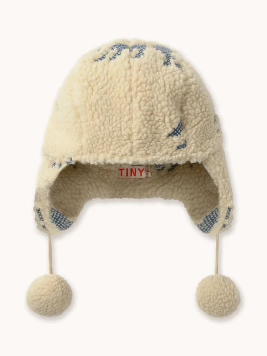 Obrázek produktu Tinycottons ušanka dětská HORSES SHERPA EARFLAP BEANIE béžová