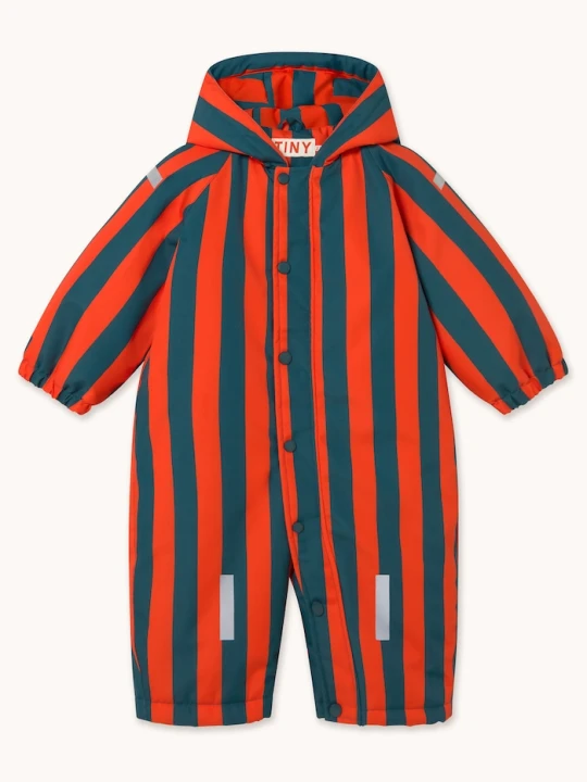 Obrázek produktu Tinycottons zimní kombinéza dětská RED STRIPES SNOW ONE-PIECE