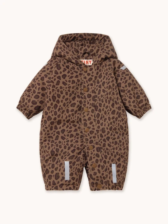 Obrázek produktu Tinycottons zimní kombinéza kojenecká ANIMAL PRINT SNOW ONE-PIECE hnědá