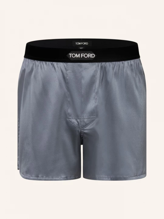 Obrázek produktu Tom Ford Hedvábné Boxerky tmavě šedá / černá