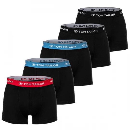 Obrázek produktu TOM TAILOR Boxerky  modrá / červená / černá / bílá