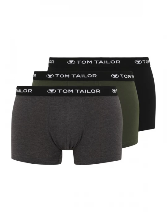 Obrázek produktu TOM TAILOR Boxerky šedý melír / khaki / černá / bílá