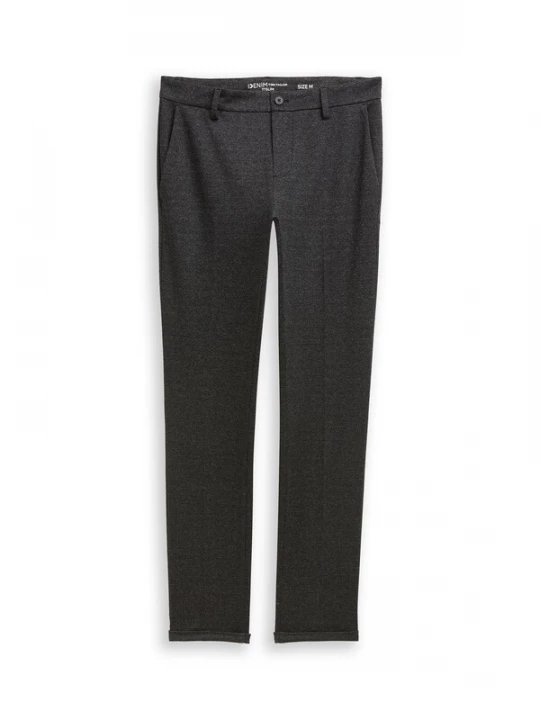 Obrázek produktu TOM TAILOR DENIM Chino kalhoty černá / bílá