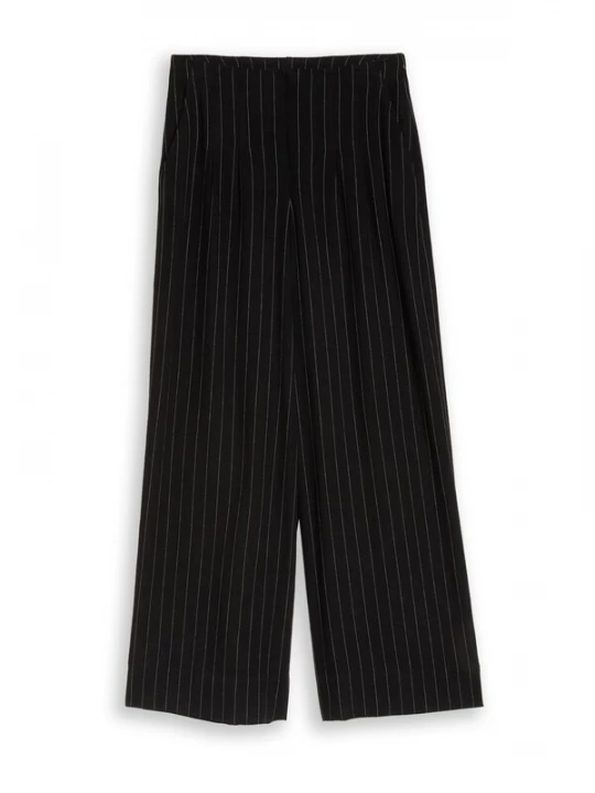 Obrázek produktu TOM TAILOR DENIM Kalhoty černá / bílá