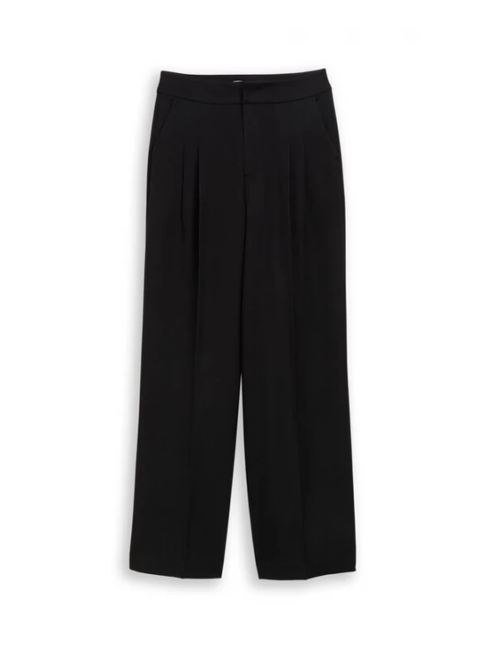Obrázek produktu TOM TAILOR DENIM Kalhoty se sklady v pase černá