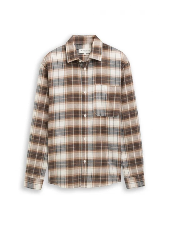 Obrázek produktu TOM TAILOR DENIM Košile béžová / hnědá / tmavě hnědá
