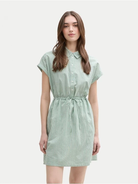 Obrázek produktu Tom Tailor Denim Košilové šaty 1045766 Zelená Regular Fit