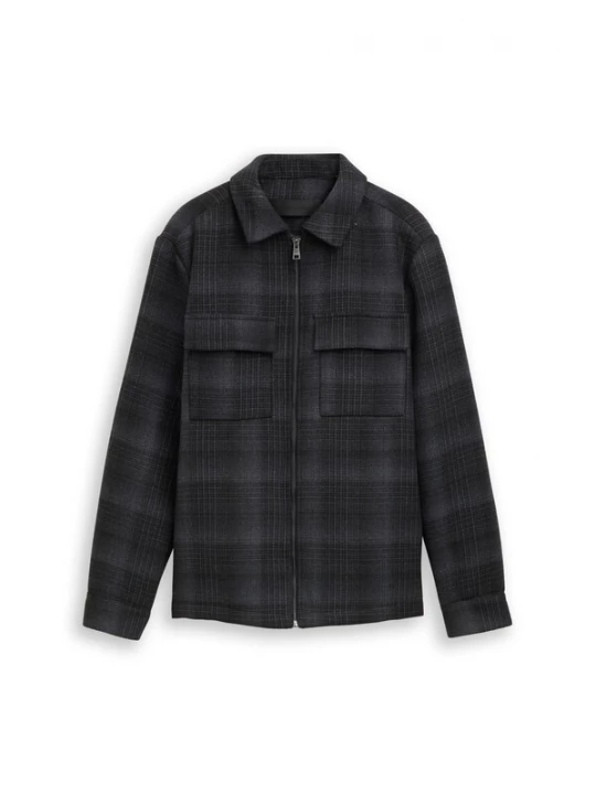 Obrázek produktu TOM TAILOR DENIM Přechodná bunda tmavě šedá / černá