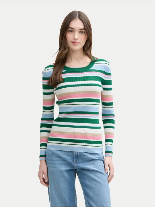 Obrázek produktu Tom Tailor Denim Svetr 1045615 Barevná Slim Fit