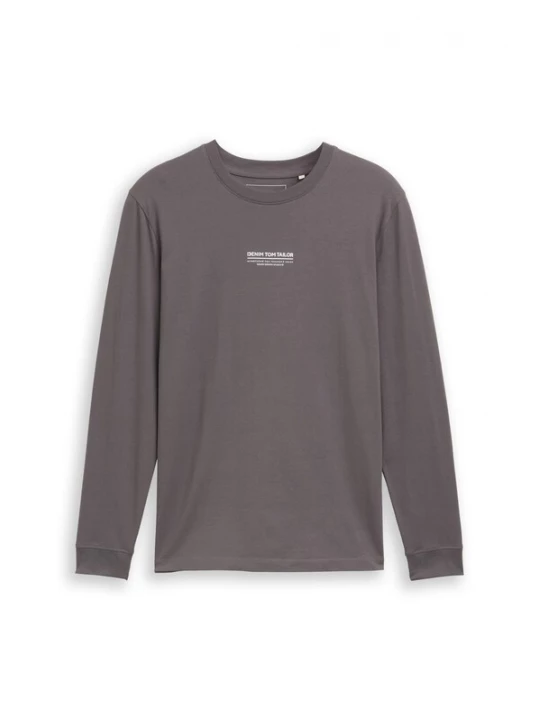 Obrázek produktu TOM TAILOR DENIM Tričko antracitová / bílá
