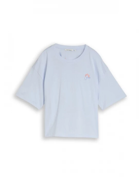 Obrázek produktu TOM TAILOR DENIM Tričko modrá / světlemodrá / oranžová / bílá