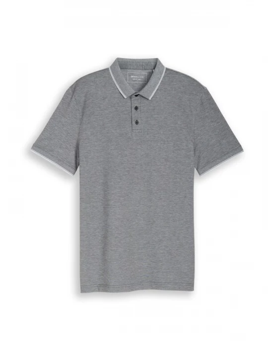 Obrázek produktu TOM TAILOR DENIM Tričko šedá / bílá