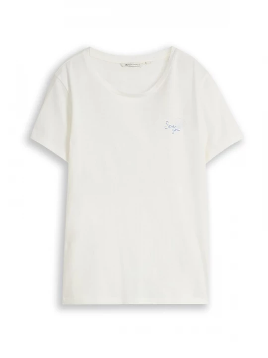 Obrázek produktu TOM TAILOR DENIM Tričko světlemodrá / offwhite