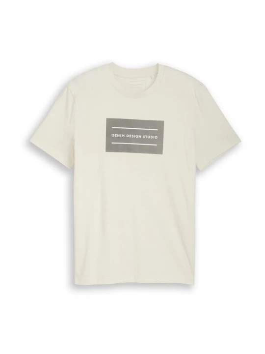 Obrázek produktu TOM TAILOR DENIM Tričko tmavě šedá / bílá / offwhite
