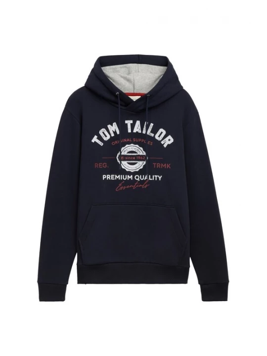 Obrázek produktu TOM TAILOR Mikina  marine modrá / tmavě červená / bílá