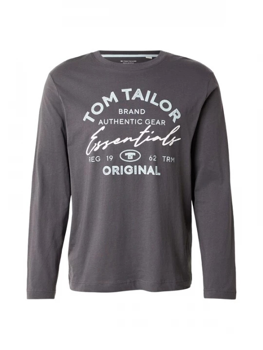 Obrázek produktu TOM TAILOR Tričko azurová / šedá / bílá
