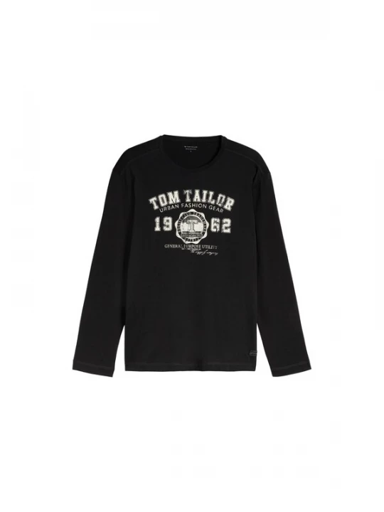 Obrázek produktu TOM TAILOR Tričko černá / offwhite