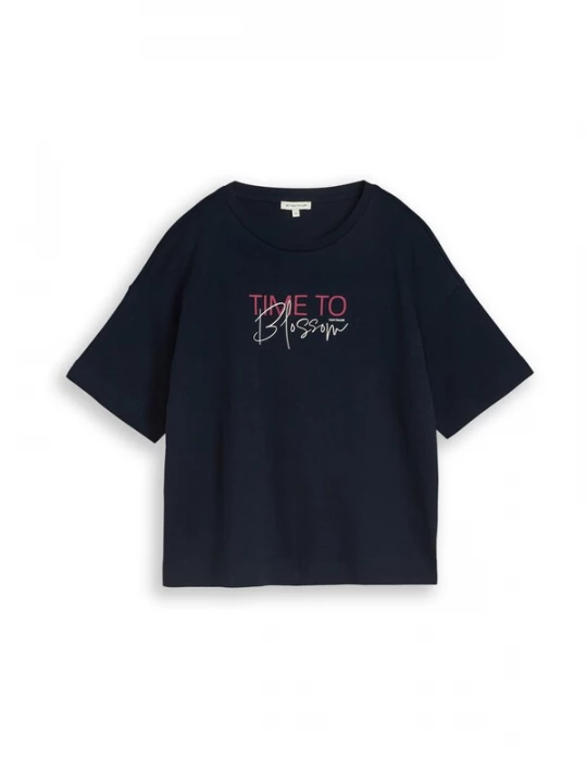 Obrázek produktu TOM TAILOR Tričko námořnická modř / magenta / bílá