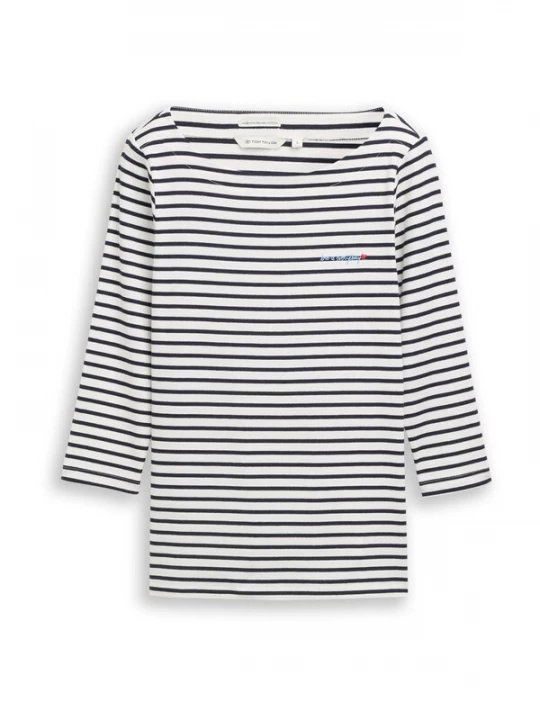 Obrázek produktu TOM TAILOR Tričko námořnická modř / offwhite