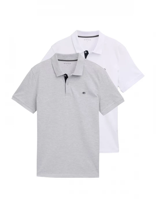 Obrázek produktu TOM TAILOR Tričko  námořnická modř / světle šedá / bílá