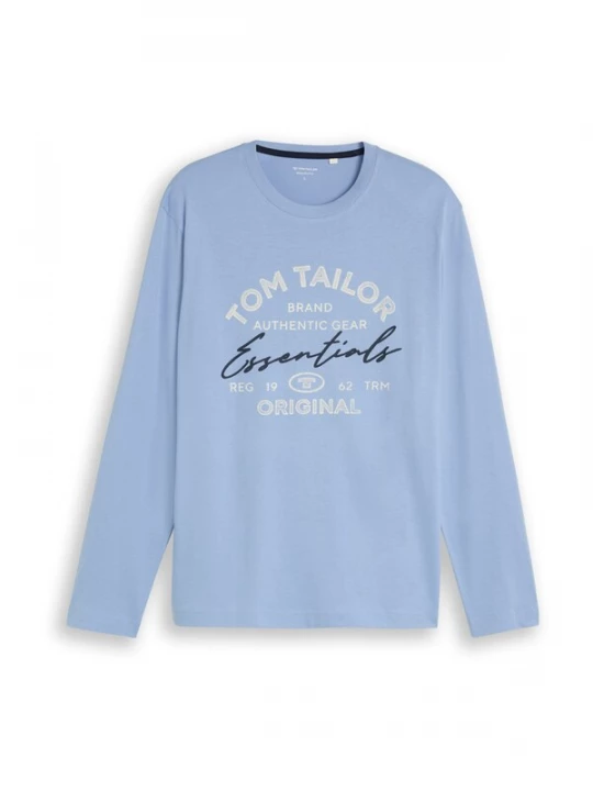 Obrázek produktu TOM TAILOR Tričko světlemodrá / černá / offwhite