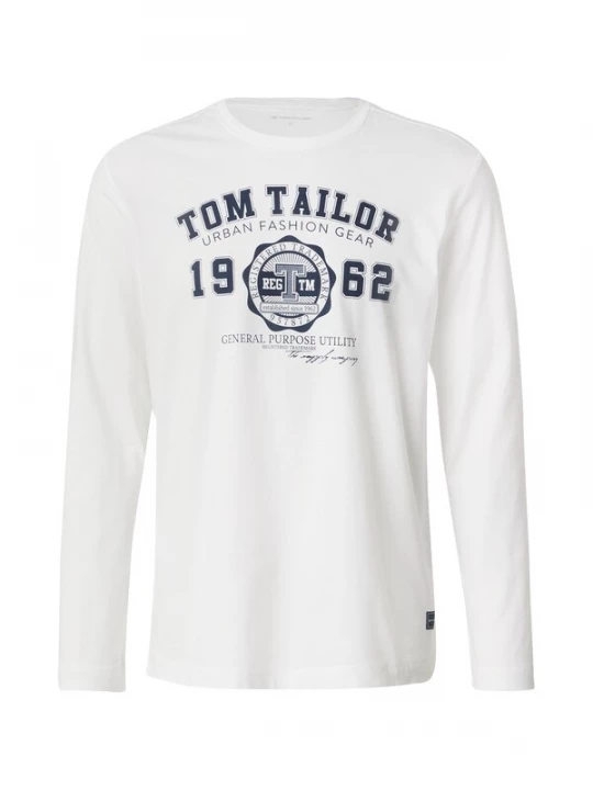 Obrázek produktu TOM TAILOR Tričko tmavě modrá / bílá