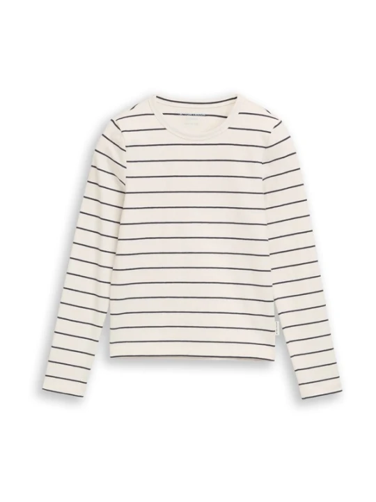 Obrázek produktu TOM TAILOR Tričko tmavě modrá / offwhite