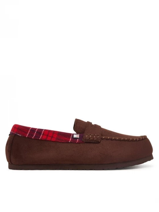 Obrázek produktu Tommy Hilfiger Bačkory Hilfiger Check Driver House Shoe FM0FM06013 Tmavě hnědá