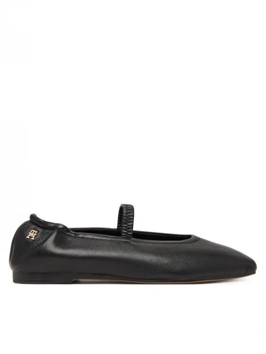 Obrázek produktu Tommy Hilfiger Baleríny Soft Leather Ellastic Ballerina FW0FW09245 Černá
