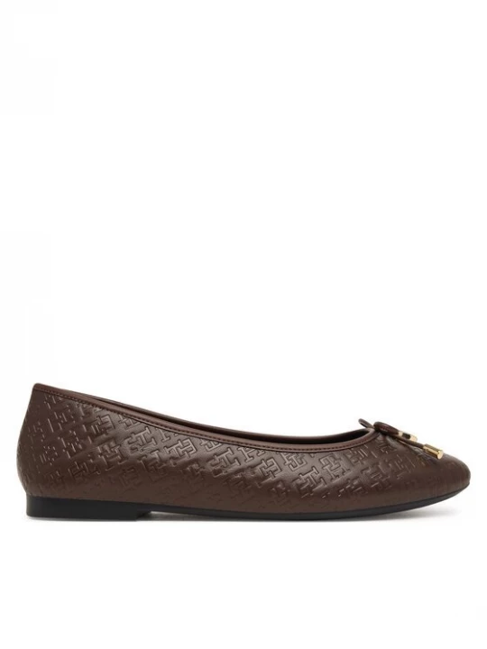 Obrázek produktu Tommy Hilfiger Baleríny Th Charm Monogram Ballerina FW0FW09683 Hnědá