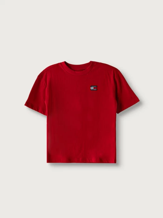 Obrázek produktu Tommy Hilfiger basic tričko dětské bavlněné červená