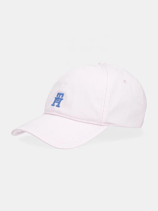 Obrázek produktu Tommy Hilfiger Bavlněná baseballová čepice Tommy Hilfiger růžová