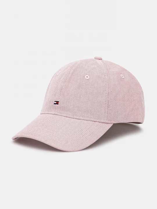 Obrázek produktu Tommy Hilfiger Bavlněná baseballová čepice Tommy Hilfiger růžová