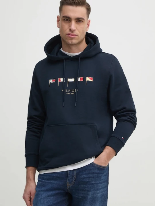Obrázek produktu Tommy Hilfiger Bavlněná mikina námořnická modř