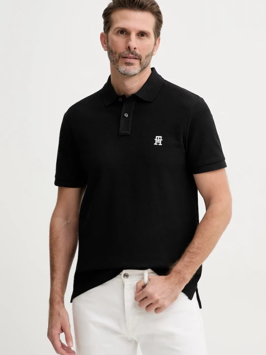 Obrázek produktu Tommy Hilfiger Bavlněné polo tričko Tommy Hilfiger černá