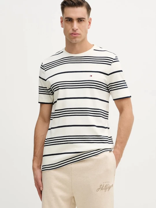 Obrázek produktu Tommy Hilfiger Bavlněné tričko béžová