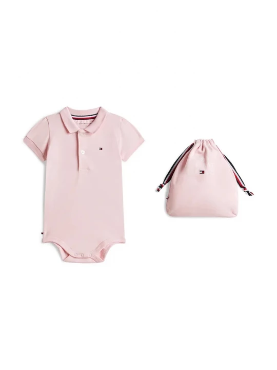 Obrázek produktu Tommy Hilfiger body dětské bavlněné růžová
