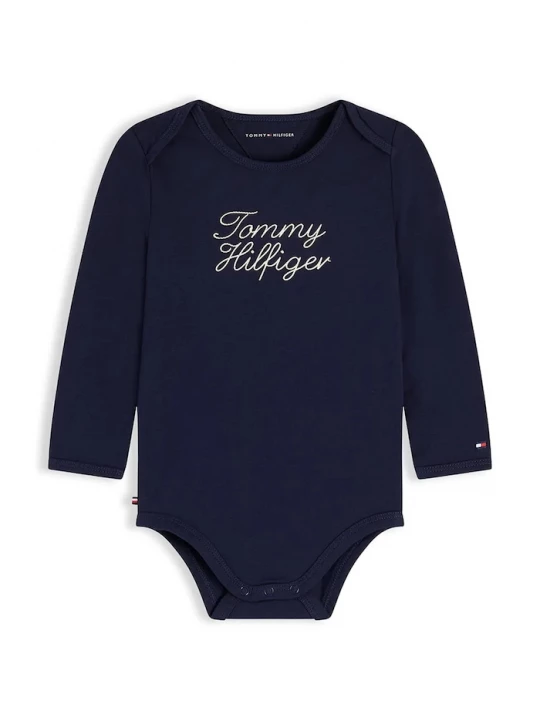 Obrázek produktu Tommy Hilfiger body kojenecké s bavlnou námořnická modř