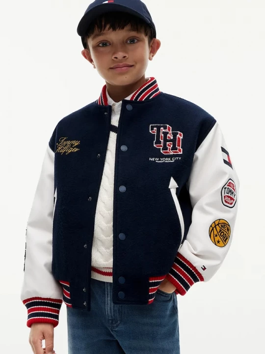 Obrázek produktu Tommy Hilfiger bomber dětský námořnická modř