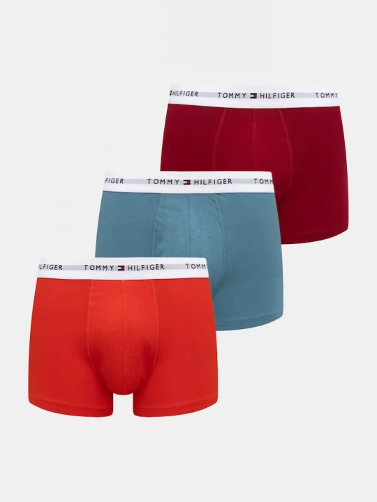 Obrázek produktu Tommy Hilfiger boxerky pánské bavlněné s elastanem 3-pack červená