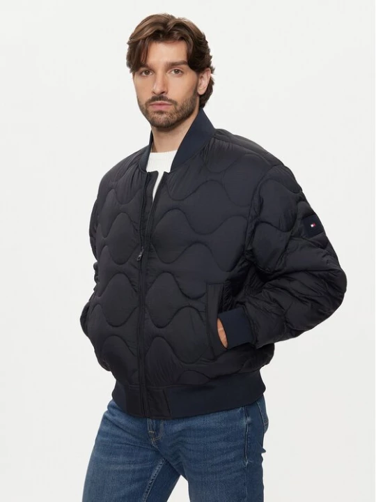 Obrázek produktu Tommy Hilfiger Bunda bomber MW0MW37341 Tmavomodrá Regular Fit